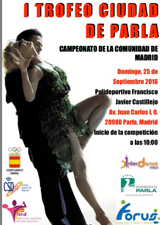 Zapatos de baile ADS en el campeonato de baile deportivo latino y standard de la Comunidad de Madrid